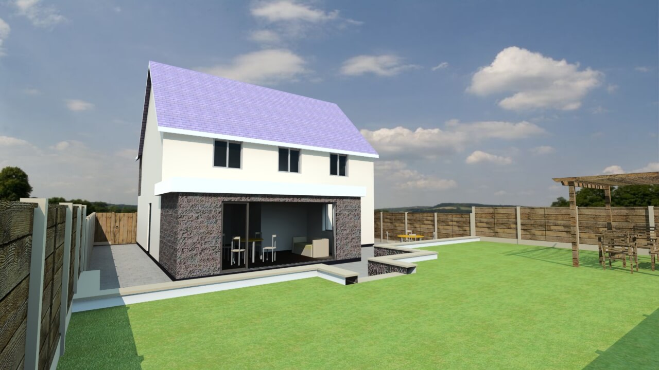 Rear extension using PlansXpress